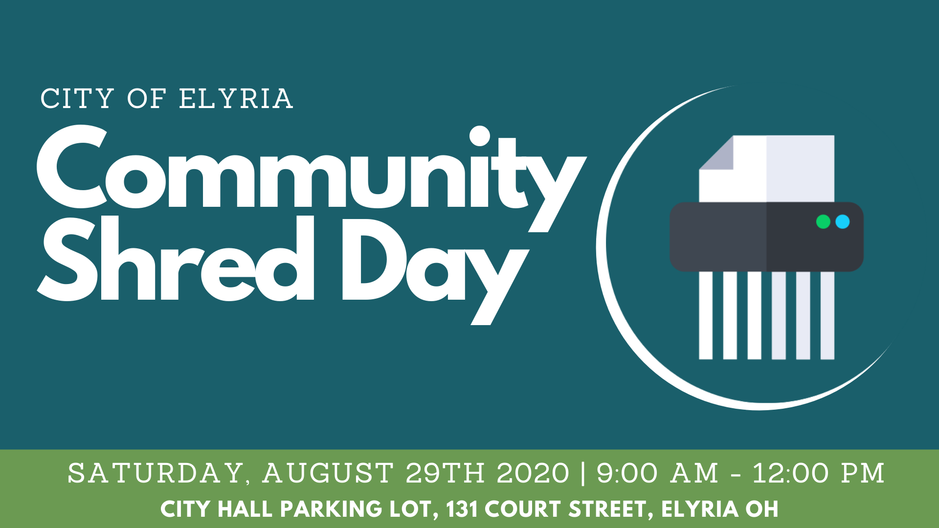 Community Shred Day City of Elyria
