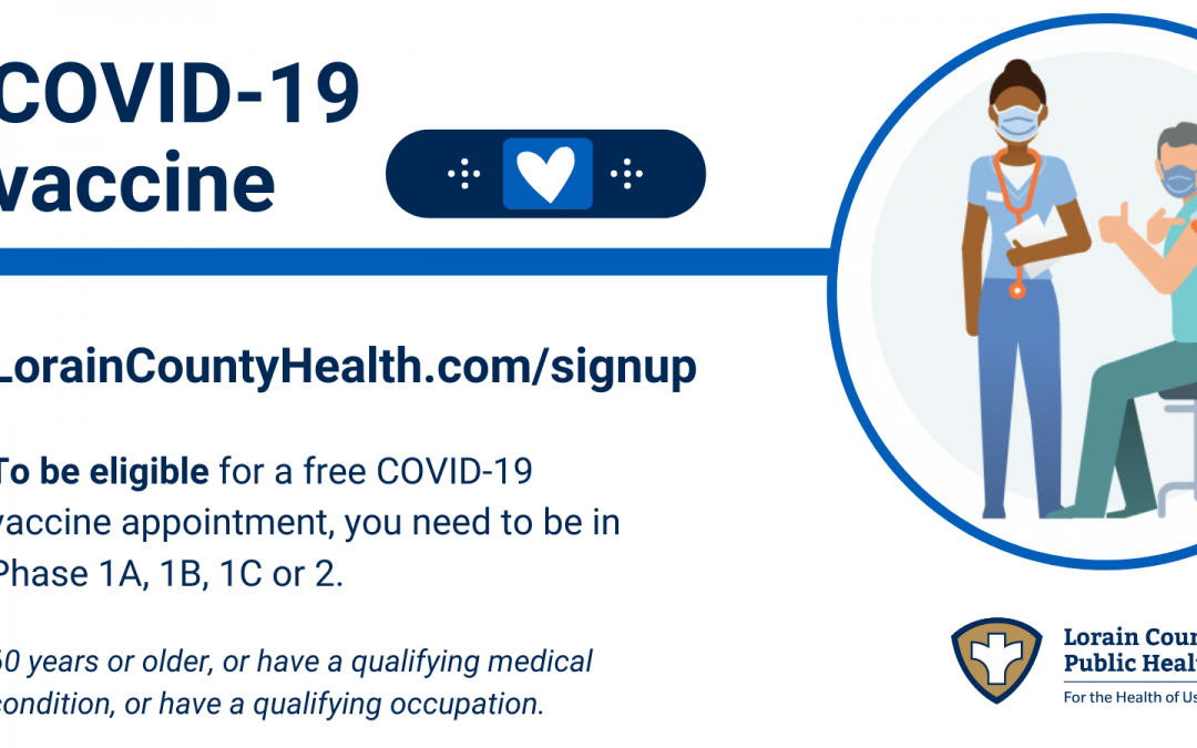 COVID-19 Vaccine Appointments Available through Lorain County Public Health